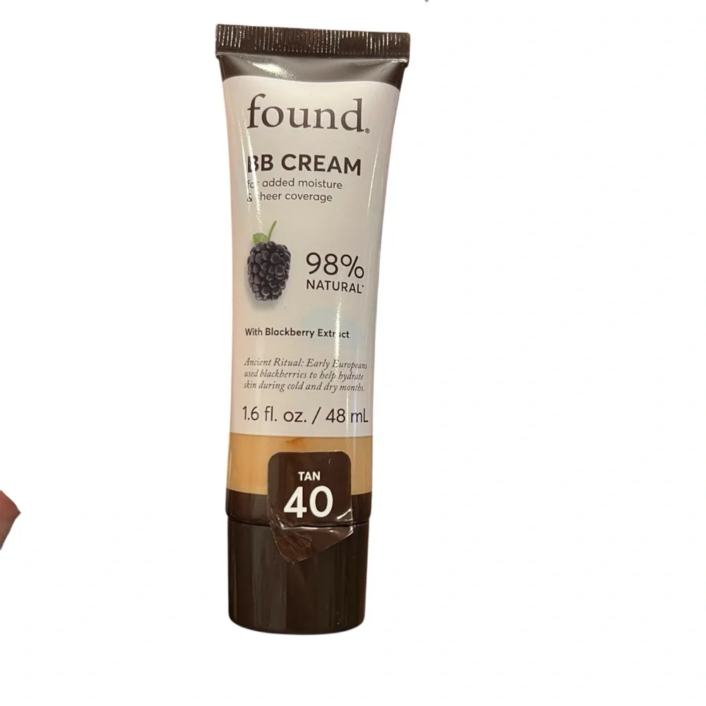 Found BB‎ Cream with Blackberry Extract, 40 TAN 1.6 fl oz Hydration Tinted Cream